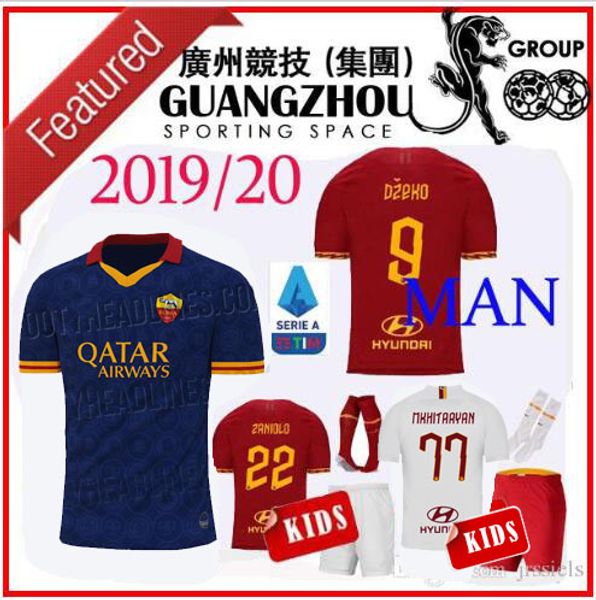 

2019 a roma away kid occer jer ey man et cri tante 4 perotti de ro i pinazzola pa tore home kid 19 20 child jer ey football hirt