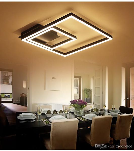 

modern ceiling lights plafonnier led lamp square home lighting ceiling fixture lamparas de techo living room bedroom