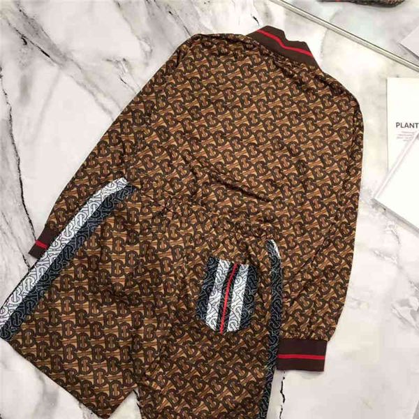 

мужская дизайнерская куртка бренд спортивный костюм бренд пальто с контрастной полосатой для мужчин женщин дизайнерский спортивный костюм мо, Black;brown