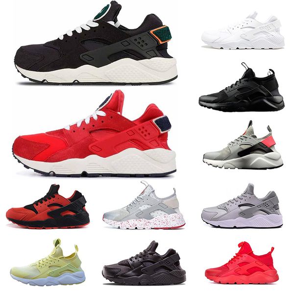 

2020 men huarache 4.0 i running shoes mens women sports shoes triple black white gold huraches 1.0 outdoor sport trainer designer sneakers