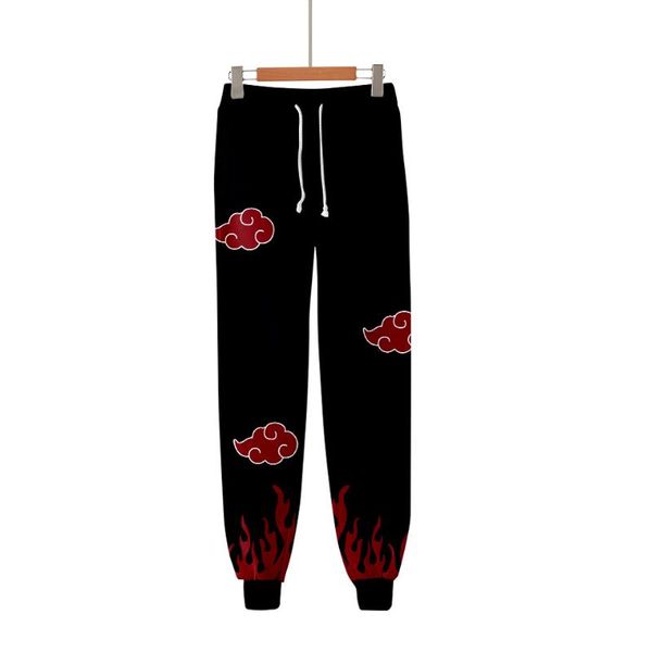 

наруто акацуки 3d printed jogger штаны itachi uchiha мальчиков учащийся аниме наруто косплей sweatpants harajuku мужчины / женщины брюки, Black