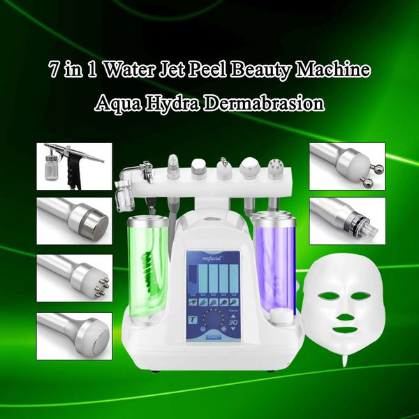 

7 в 1 многофункциональной машине красотки корки двигателя кислорода dermabrasion воды гидры лицевой био поднимаясь для спы