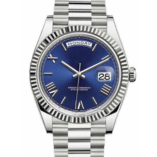 

High Quality wholesale watch DAY D ATEE 8285 mechanical glide smooth luxury watch 40MM mens watches Stainless steel bezel strap Wristwatches