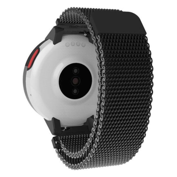 

wear resistant lightweight replacement soft magnetic strap metal woven bracelet watch band direct fit for huami amazfti verge, Black;brown