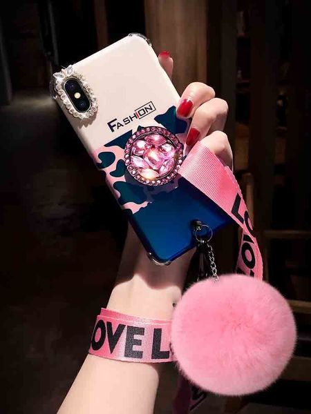 

new fashion phone case for iphonexsmax xr xs 7plus/8plus 7/8 6s/6sp6/6s leopard print protective back cover phone case 2 styles