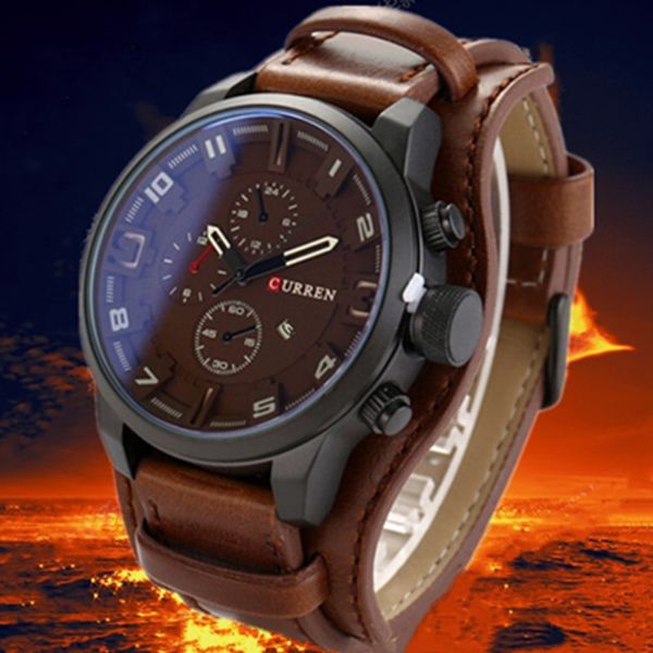 

watches men watch analog men watch reloj hombre whatch quartz curren male sports watches unique, Slivery;brown