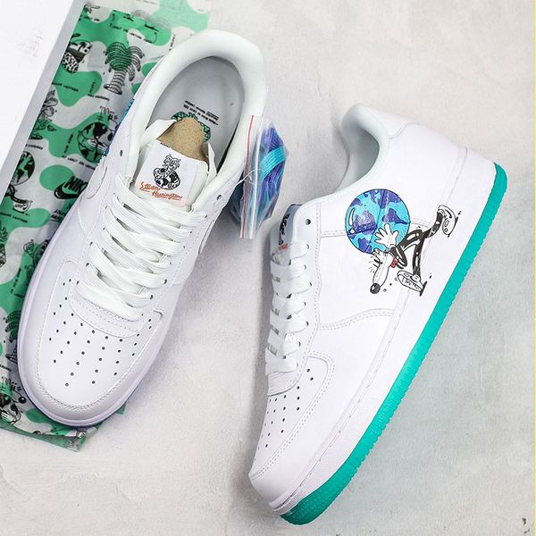 

Forced Earth Day Skateboard Shoes 2019 New Designer Sneaker Fashion Streets Real Leather Sport Basketball Shoes TOP Quality