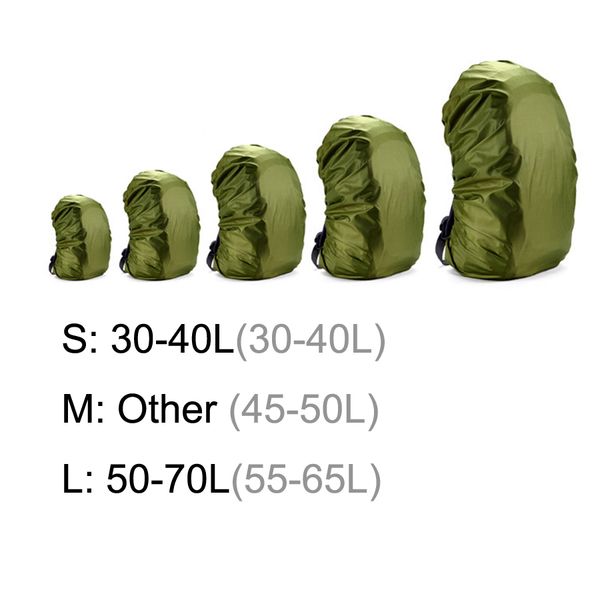 

ultra-tri rain cover for backpack 30l 35l 40l 50l 65l waterproof dust-prevention outdoor camping hiking bag raincover