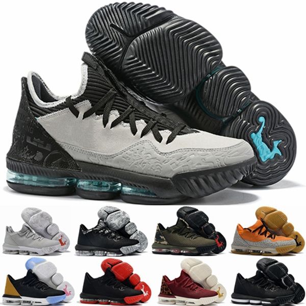 

2019 новый xvi 16 low all звезды oreo камуфляж мужская баскетбольная обувь для высокого качества 16s спортивные кроссовки мужские корзины тр, White;red