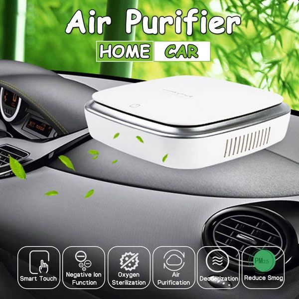 

car air purifier freshener portable negative ions air cleaner usb fog cleaner auto fresh purifier oxygen bar ozone ionizer