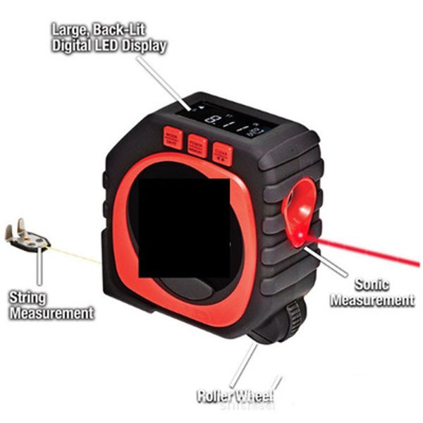 

измерительный прибор 3 в 1 измерительная рулетка abs лазерная рулетка универсальная линейка многофункциональный портативный лазерный дальном