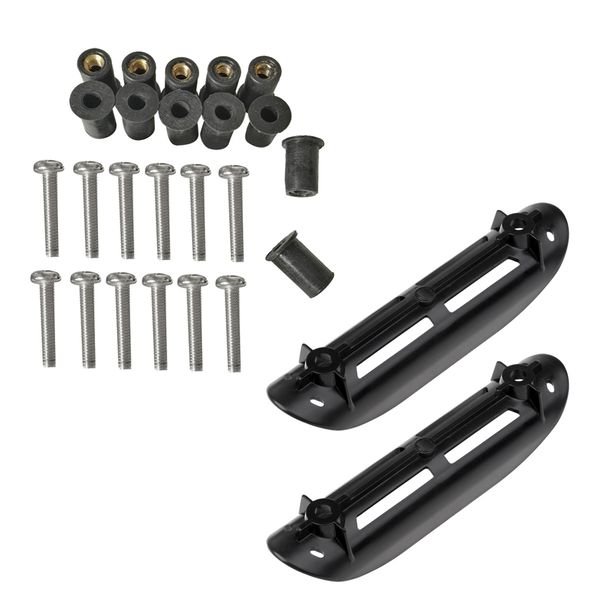 

kayak paddle rod holder clips canoe marine boat fishing rod keeper mounting screw kit hardware accessories