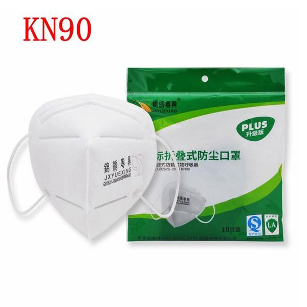 

new kn90 masks filter pm2.5 n95 mouth face mask 10pcs/pack dustproof protective anti-bacterial disposable 3m masks