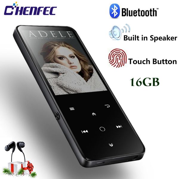 

2019 bluetooth mp3 player built-in speaker 16g hifi lossless sound music player 2.4in hd screen touch keys fm radio recording