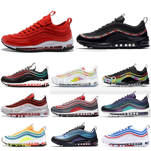 

2020 mens sneaker 97s balck metallic gold throwback undefeated have a day running shoes south beach women sports sneakers trainer teneight