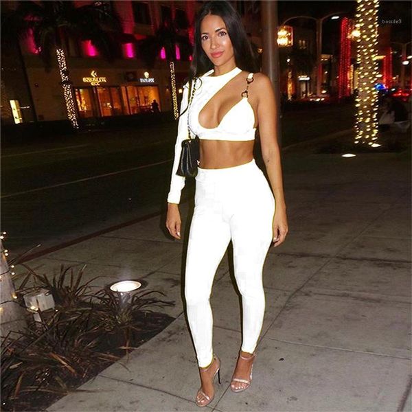 

summer sashes solid color 2pcs outfits fashion women casual suits asymmetric length women two piece sets, White