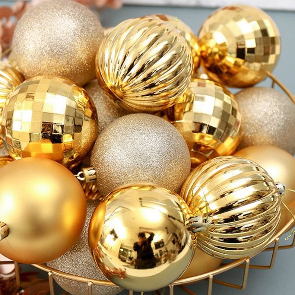 

34 pcs 4cm different designed hanging balls assorted set christmas tree ornament party xmas tree decorations bolas de navidad