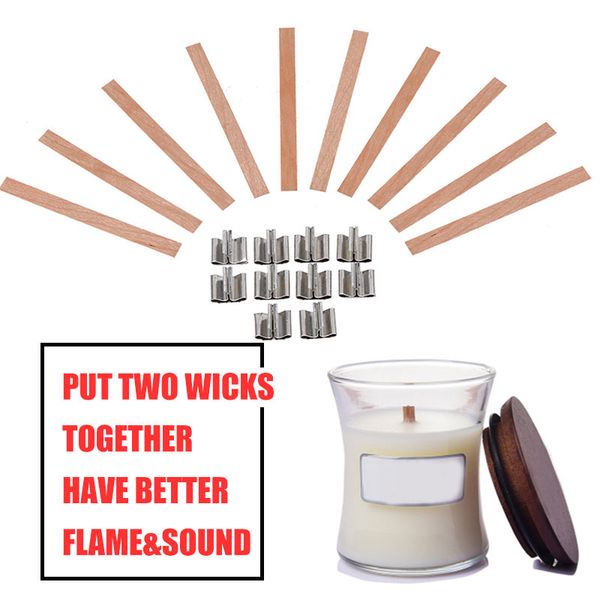 

cotton core waxed wicks economic 10pcs/set wooden oil lamps diy candle making home decor