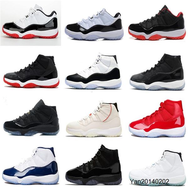 

new 11s low concord bred basketball shoes 11 metallic silver cap and gown men women space jam gamma blue sports sneakers man shoe