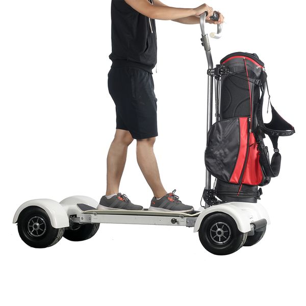 Mais novo carrinho de golfe elétrico com 1000W / 60V 10.5inch inflável quatro 4 rodas scooters elétricos carro de golfe scooter elétrico (saco não incluído)