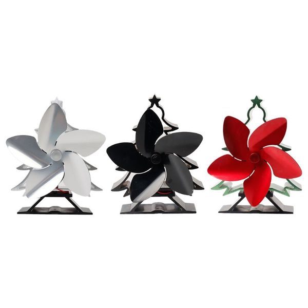 

5 blades christmas tree powered stove fan aluminium silent eco-friendly for wood log burner fireplace ecofan