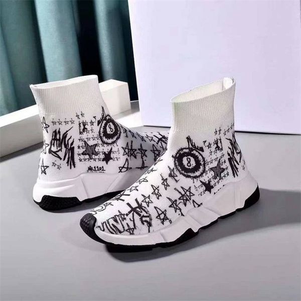 

2020 new arrivla designer fashion luxury for women men speed trainer off casual shoes white black flat sneaker sock boots comfortable shoes