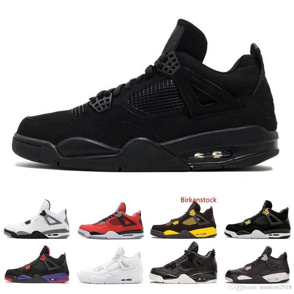 

new classic 4 4s royalty men basketball shoes sneakers single day tattoo fear pack new men alternate motorsport white cement sports shoes