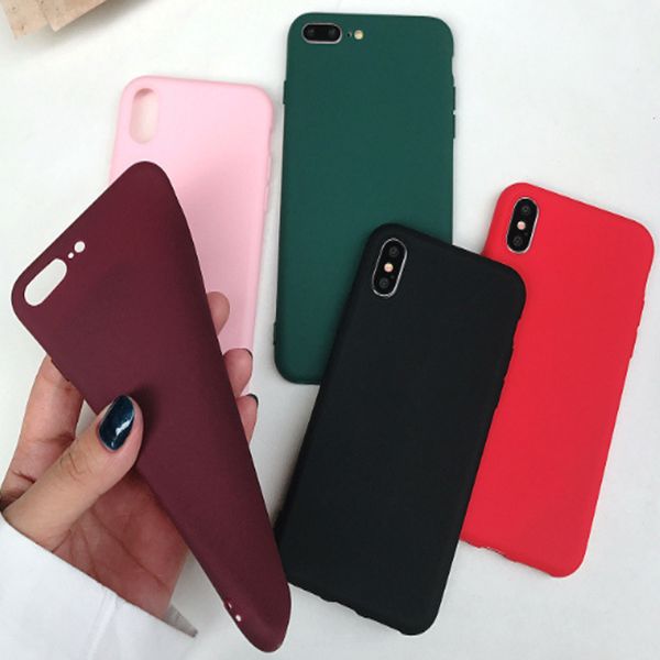 

вино красный силиконовый чехол для iphone телефон 11 pro max мягкая tpu крышка для iphone 7 8 plus 6 6s x xs xr max scrub coque