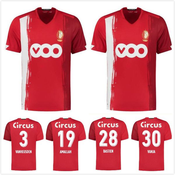 

20 21 standard liège soccer jerseys home limbombe 2020 2021 r.standard de liege vanheusden laifis cimirot emond carcela football shirts, Black;yellow