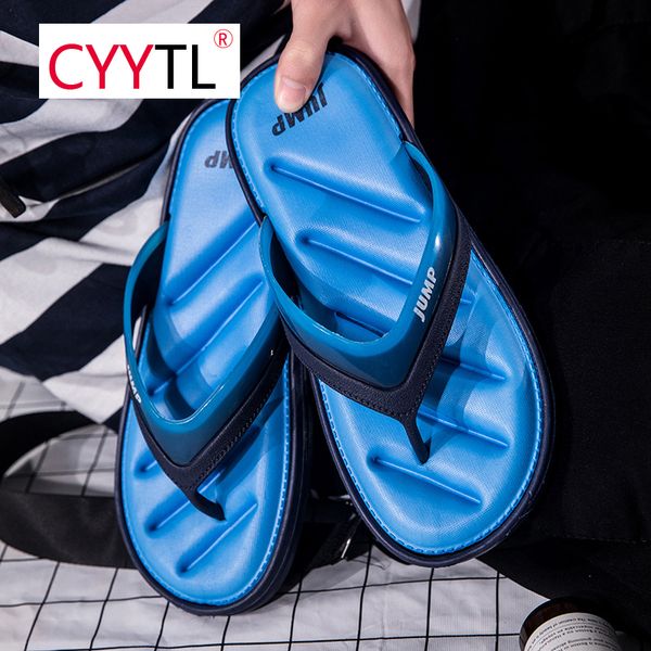 

slippers cyytl men clip toe comfortable soft water flip flops casual beach sandals hand stitching summer leather, Black