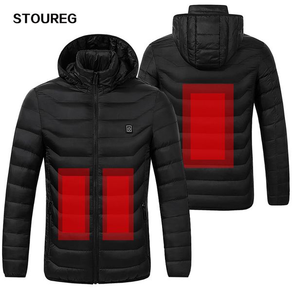 

waterproof heated jackets windproof warm fleece jeakets winter hiking jackets for men women skiing clothes s-3xl, Blue;black