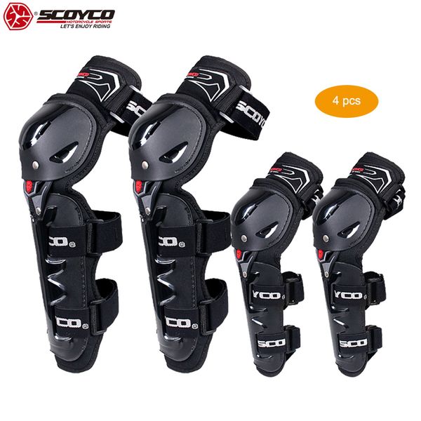

scoyco мотоцикл kneeelbow guard 4 шт. с pp shell защитой защиты голени безопасный велоспорт гонки экстрим спортивное оборудование