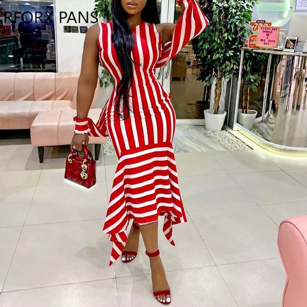 

sleeveless striped fishtail midi dress dress women dress, Black;pink