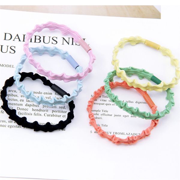 

модули новые провода закрутки hairbands для женщин девушки конский хвост держатель волос резинка для волос простая милая кольцо 5шт/много да, Slivery;white