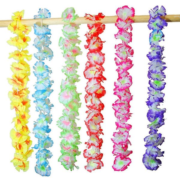 

36 counts tropical hawaiian luau flower lei party favors wreath other festive party supplies