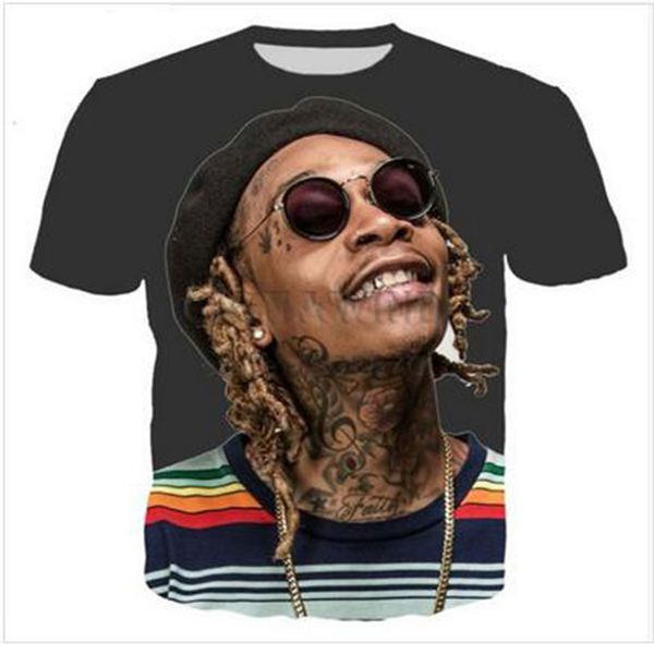 La più nuova moda uomo / donna Wiz Khalifa Summer Style Tees 3D Print T-shirt casual Top Plus Size MH022