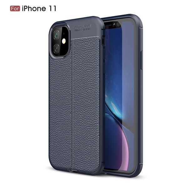

soft tpu silicone case anti slip leather texture phone cases cover for iphone 11 pro max 8 7 6 6s plus