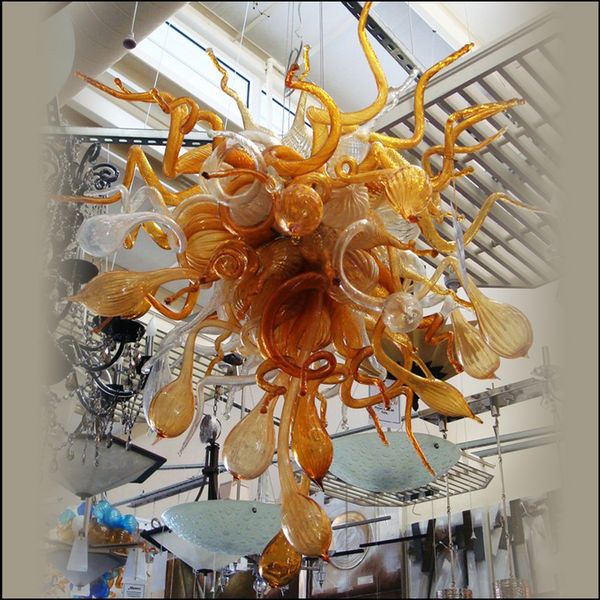 

ceiling decorative hand blown glass chandeliers lightings handmade blown glass pendant lights for living room decor