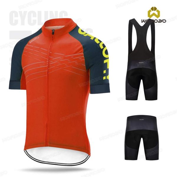 

summer cycling kit men jersey set short sleeve bicycle shirts breathable uniform road bike outdoor sports suit, Black;blue