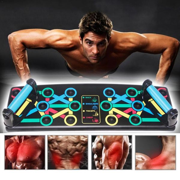 

1pc push up rack board 14 in 1 body building fitness exercise tools men women push-up stands for gym body training drop shipping