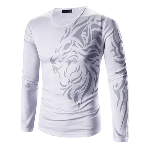 

men's t shirt fashion printing tees men casual long sleeves o-neck t shirt men fashion t-shirt kawaii m-3xl, White;black
