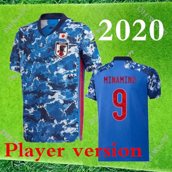 

player version 2020 japan home soccer jersey national team 20 21 atom kagawa endo okazaki nagatomo hasebe kamamoto football shirt, Black;yellow