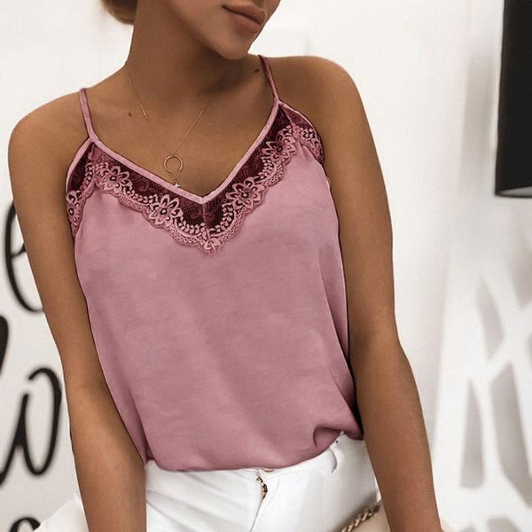 

лето женщина сатина lace топы жилет блуза женского повседневный crop бретель top sexy кружево твердого backless жилет, Black;white