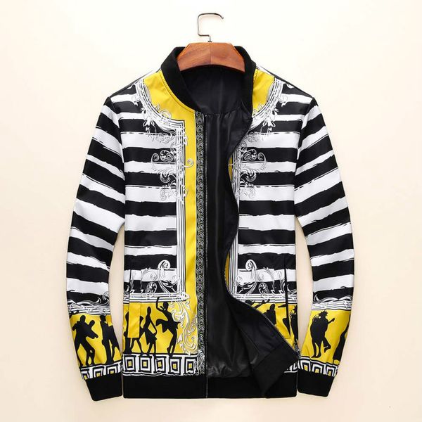 

jacket boys casual slim printed pattern fashion simple costume qiuality 2019 autumn new style size m-3xl, Black;brown