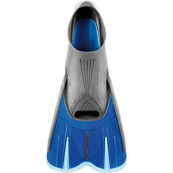 

cressi agua short swimming fins snorkeling fin for adults blue