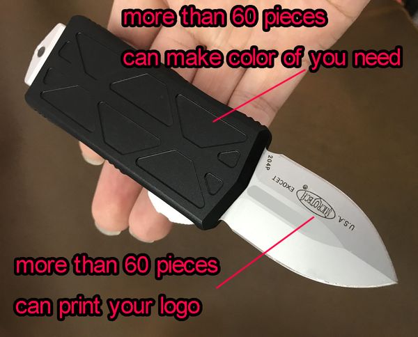 

CNC mini Fat baby VG10 blade 60-62HR Benchmade BM3300 UTX85 UT121 trumpt 3 "T6 aluminum handle camping automatic knife tactical cutting tool