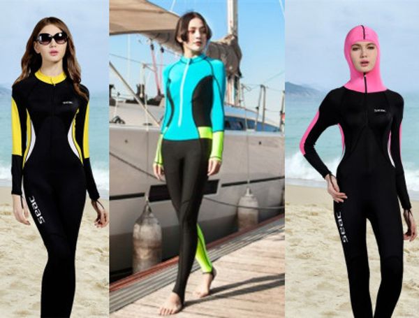 

2019 new 0.5mm lycra women long-sleeve suit and swimming suit