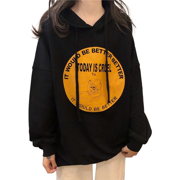 

new fashion women young girl winter warm casual sweatshirts pocket solid fleece pullover jacket coat hoodie outwear overcoat, Black