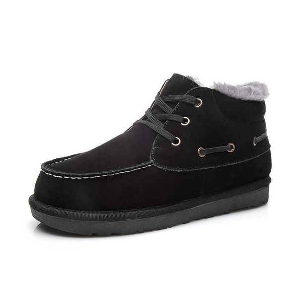 

extra large snow boots men's 45 winter warm 46 brushed and thick extra-large no. outdoor casual 47 cotton-padded shoes 48, Black