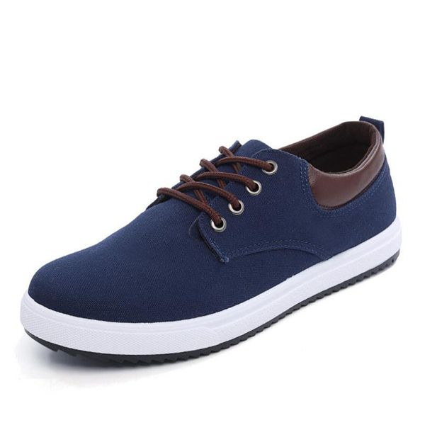 

fashion casual canvas shoes men's shoes comfortable breathable flat bottom men's board, Black